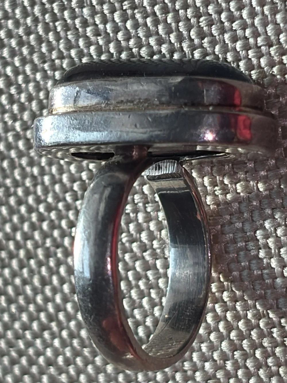 Sterling Silver Glass Ring
